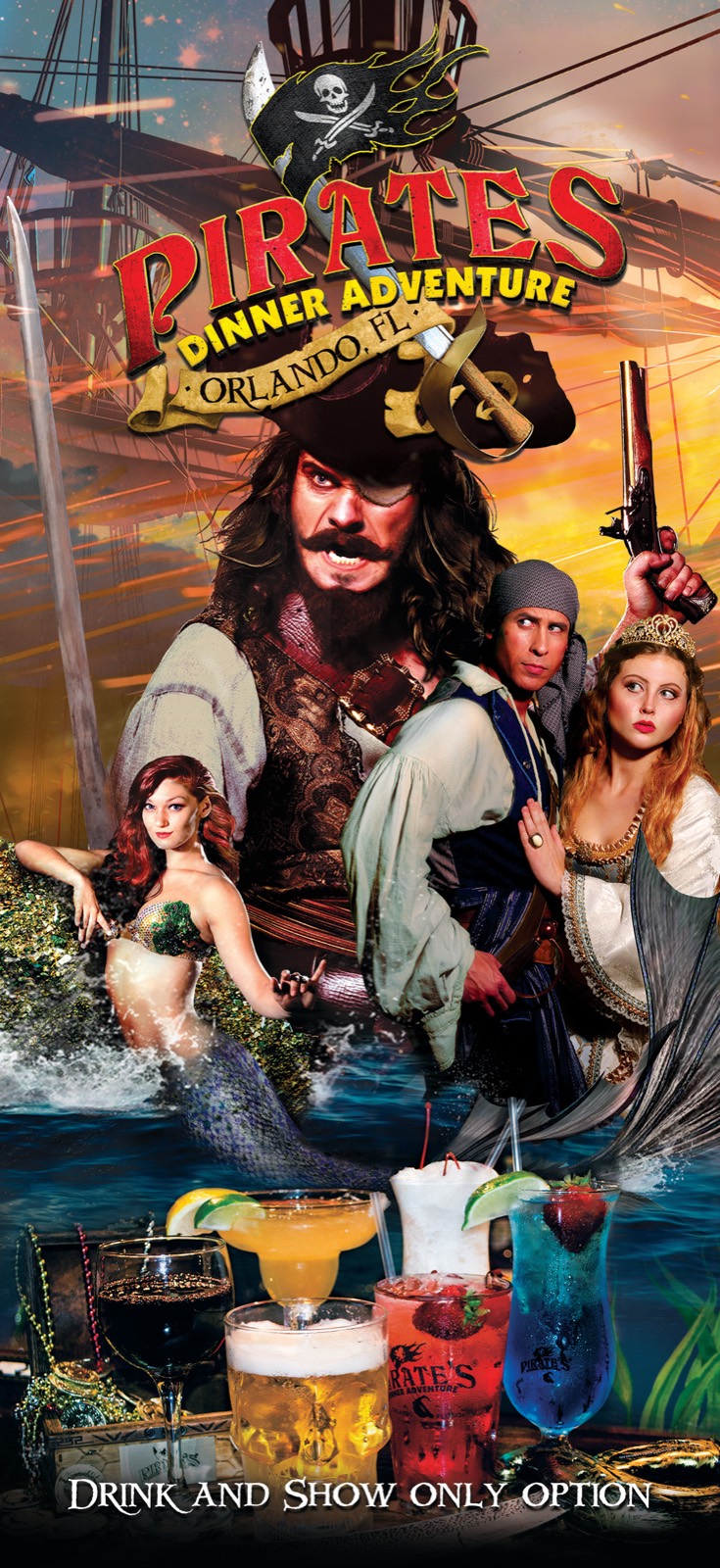 Pirates Show 4x9 Rack Card(Front)