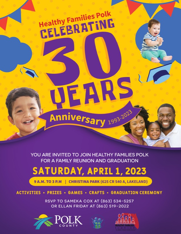 Healthy Families 30th Anniversary Invite