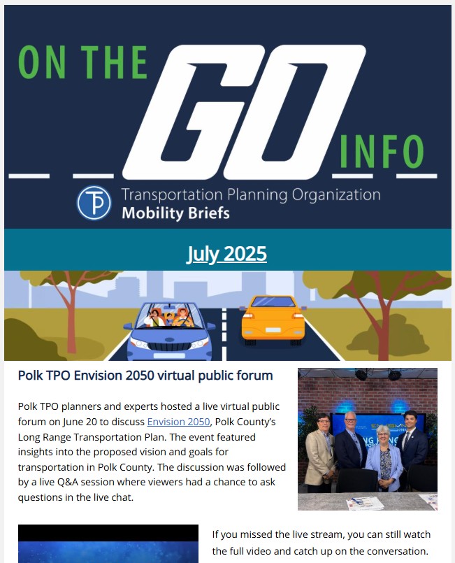 Polk TPO July 2025 Newsletter