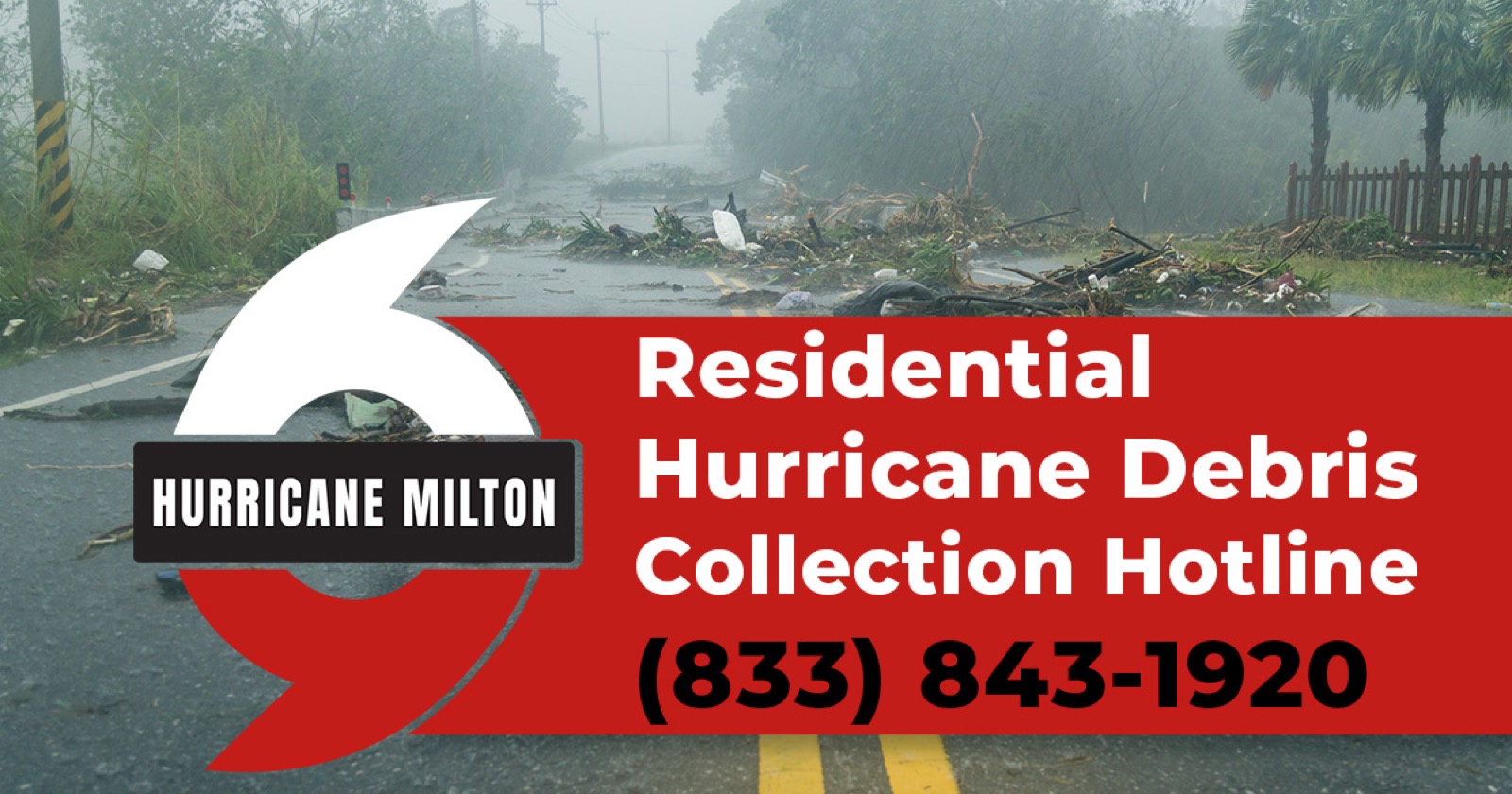 Social FB Hurricane Milton Update Debris Hotline English RV