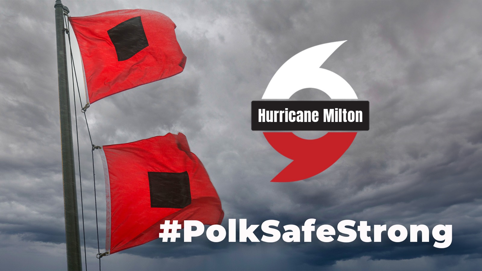 Social FB Hurricane PolkSafeStrong Flag
